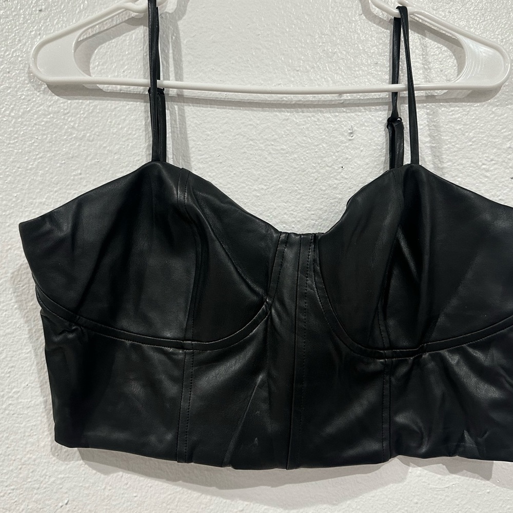 Express Black Body Contour Top